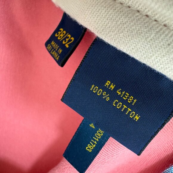 Polo Ralph Lauren Chino Pants Men 38X32 Classic Fit Salmon Flat Front Preppy NWT - Picture 5 of 12